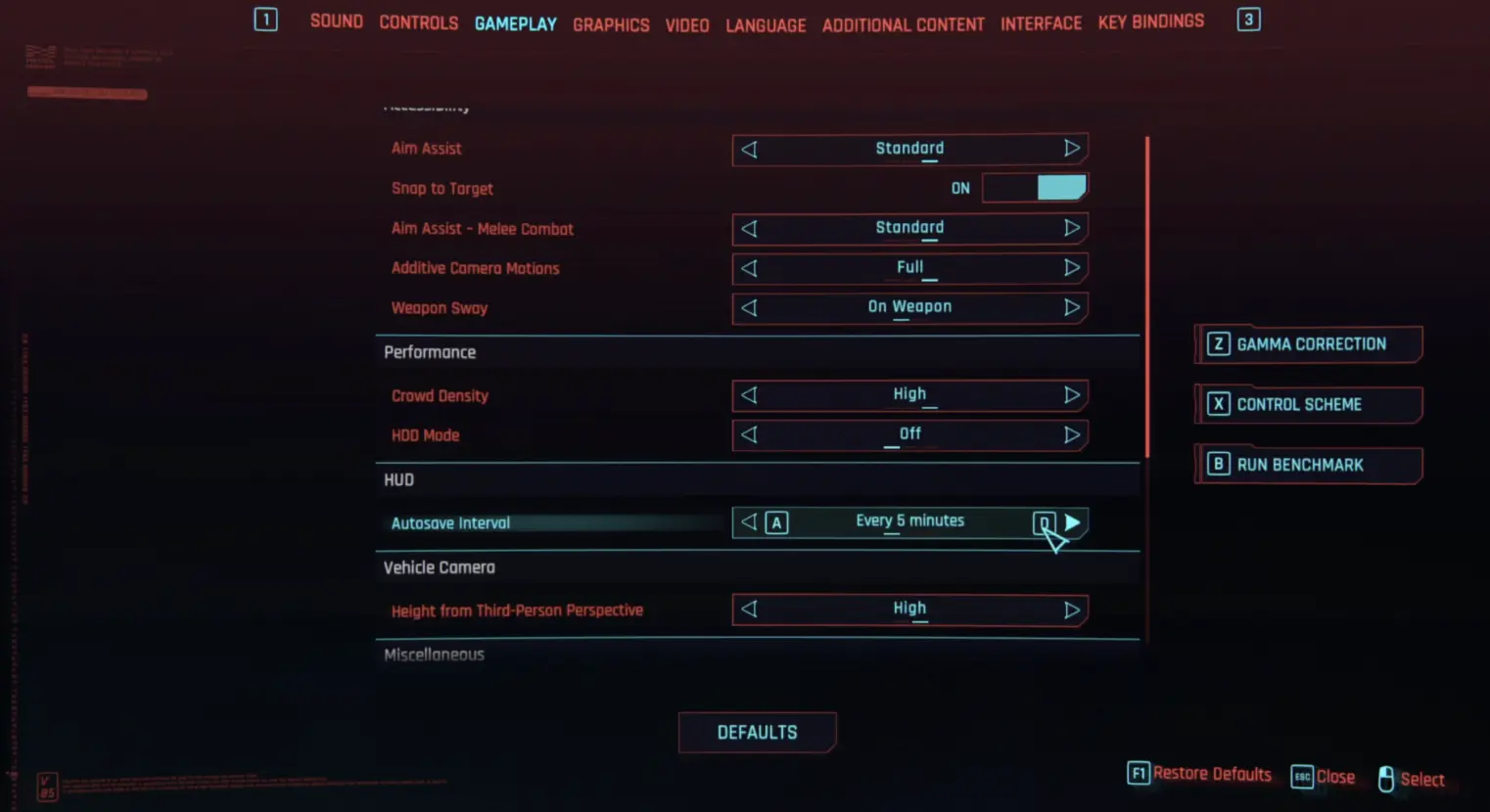 Screenshot for Step 3: Step 3: ADJUST IN-GAME AUTOSAVE FREQUENCY AND FREENT FORCED WRITES